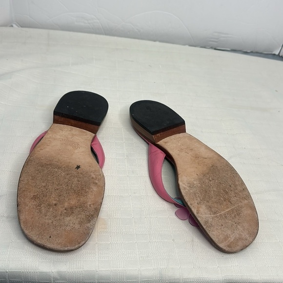 Lilly Pulitzer Princess Dasiy Pink Leather Sandals - Picture 7 of 10